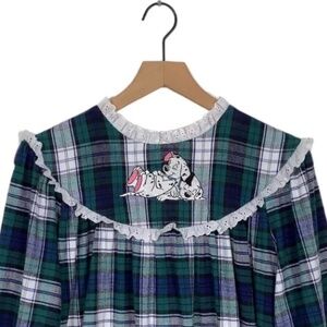 LANZ OF SALZBURG WALT DISNEY 101 DALMATIANS WOMENS VINTAGE NIGHTGOWN MEDIUM BLUE